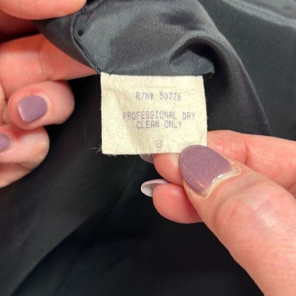 Geary Roark Kamisato Vintage Black Sheath Maxi Dress 8 - Picture 9 of 10